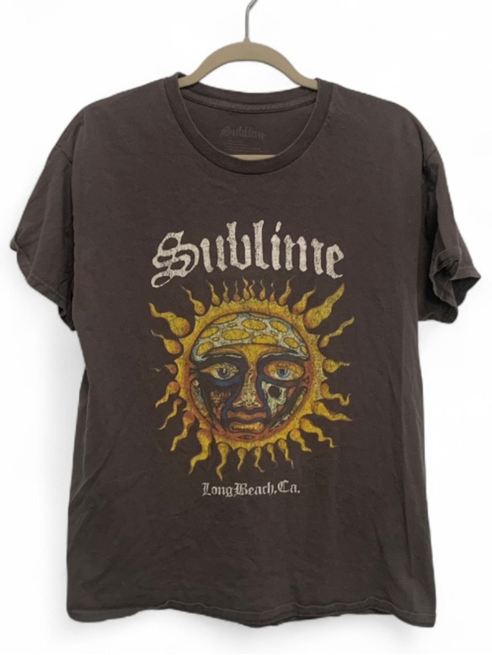 Sublime Gray Band Tee with Sun Graphic